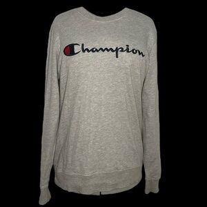 Champion Gray Pullover Sweatshirt Size M